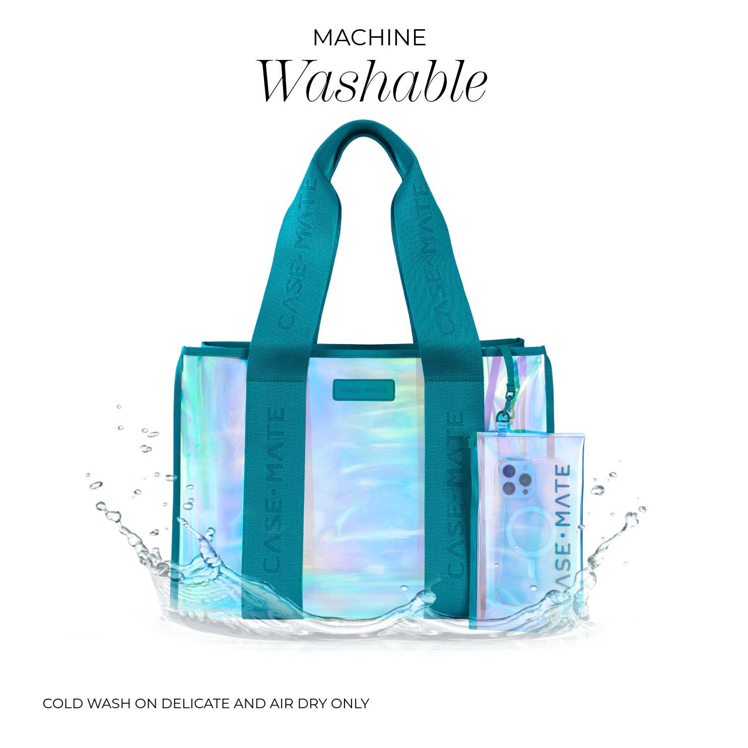 Case-Mate - Wholesale Tote Bag - Women's - Case-Mate Emerald Blue Soap Bubble Jelly Tote Bag7