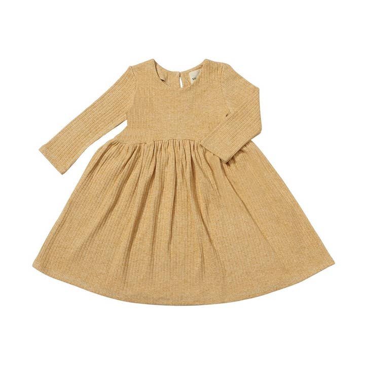 Charlotte Dress in Gold for wholesale by Vignette