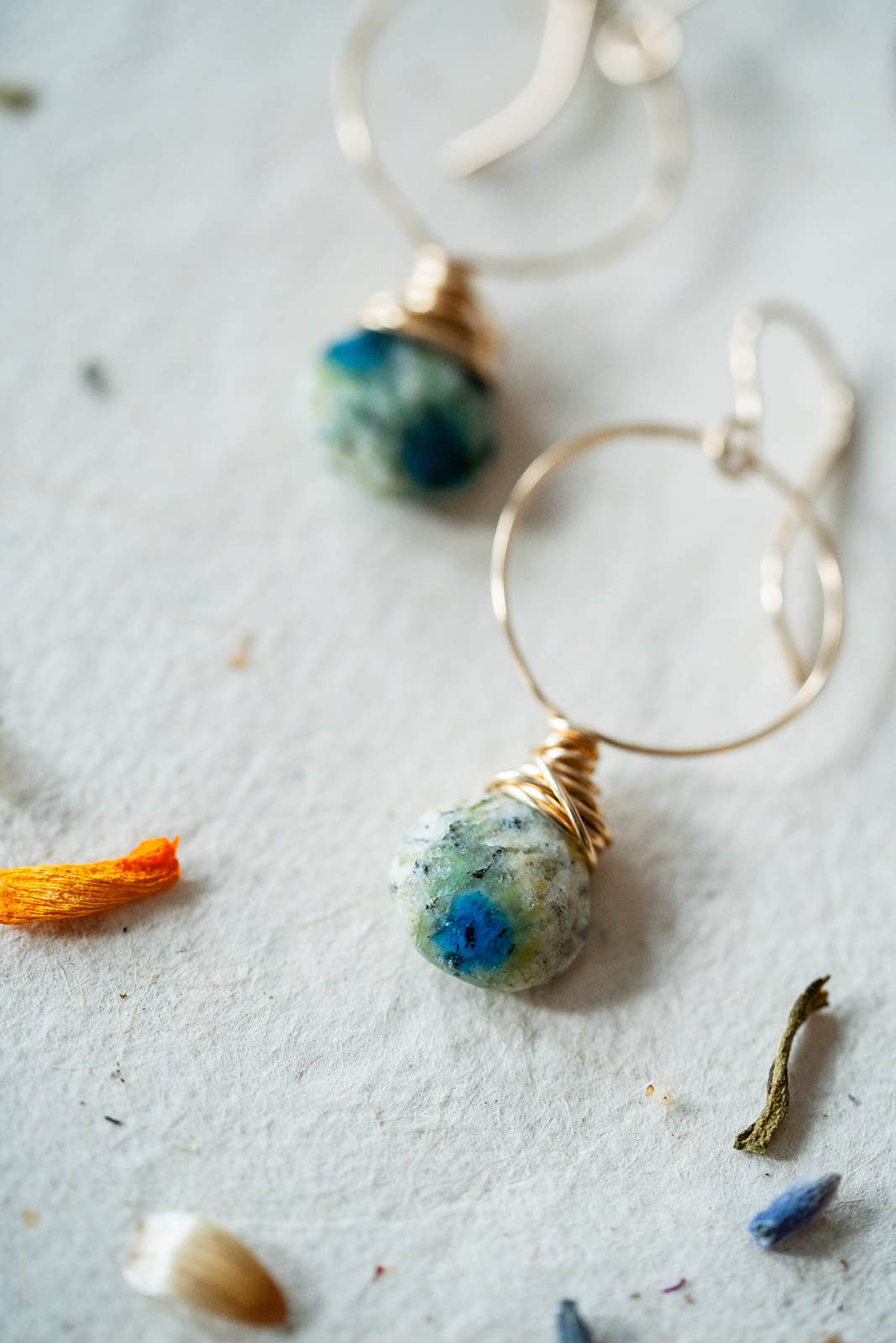 Bella Vita Jewelry - Wholesale Dangle Earrings - Pantone Earrings | Megan Hoop and Natural Stone Earrings19