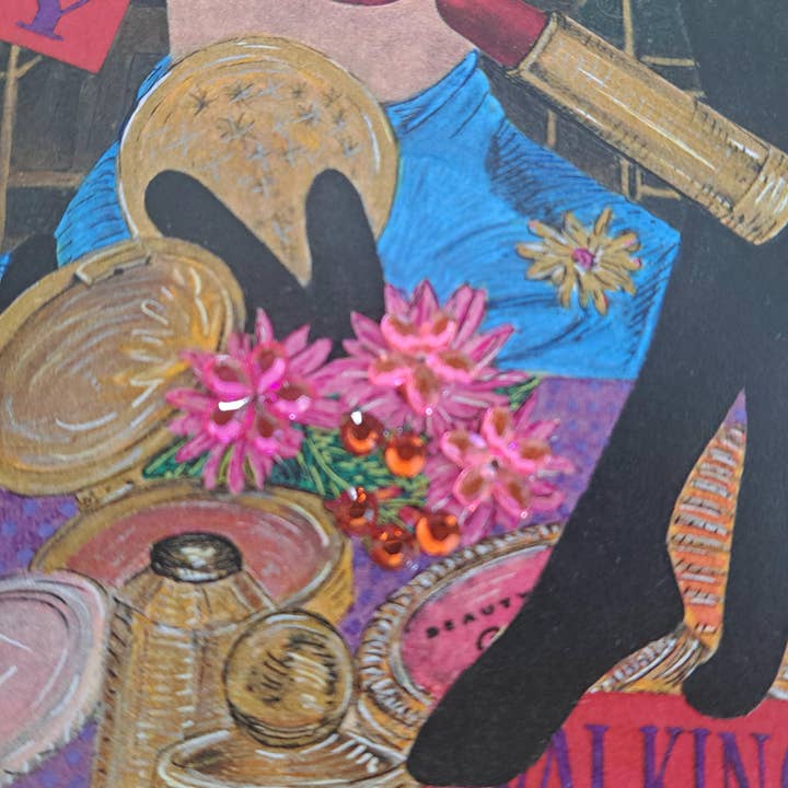 Elizabeth Bessant - Wholesale Everyday Greeting Card - Rose greetings card2