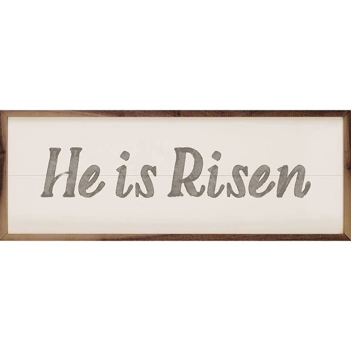 He Is Risen Gray Watercolor for wholesale by Kendrick Home