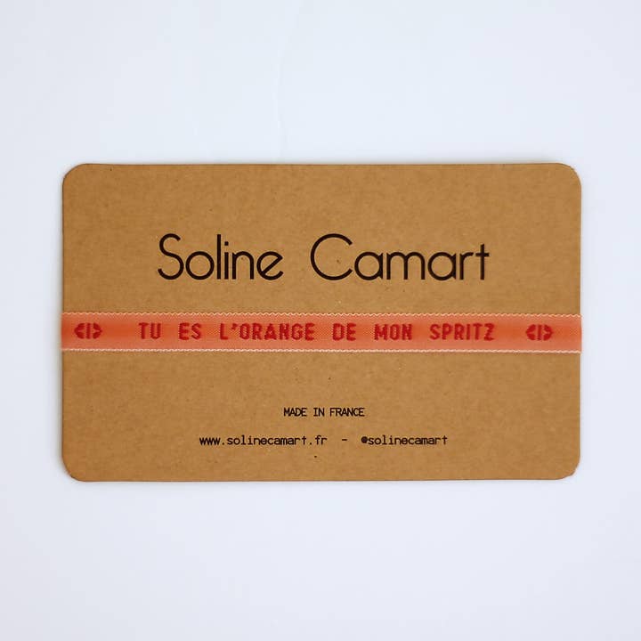 TU ES L'ORANGE DE MON SPRITZ for engroshandel hos Soline Camart