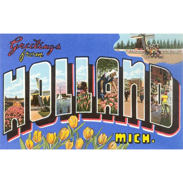 Found Image Press - Wholesale Postcard - Postcard MI-558 Greetings from Holland