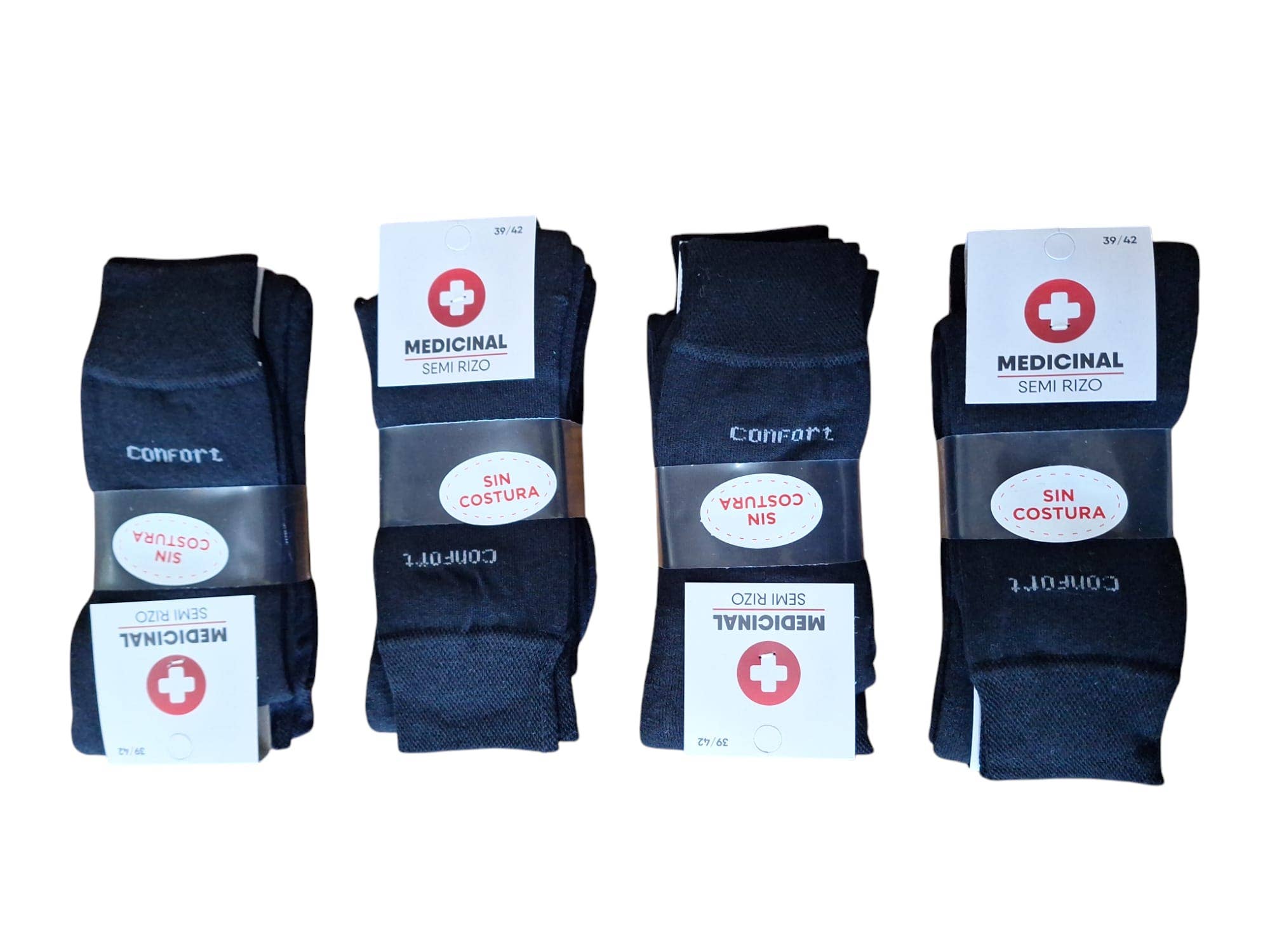 Cotton Socks - Vendita all'ingrosso Calzini - Unisex - Confezione da 12 paia di calze mediche senza cuciture con soletta imbottita3