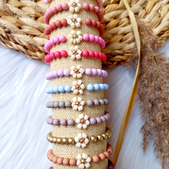 Happy by Lies - Wholesale Beaded Bracelet - Kids - Kinder armband Daisy single4