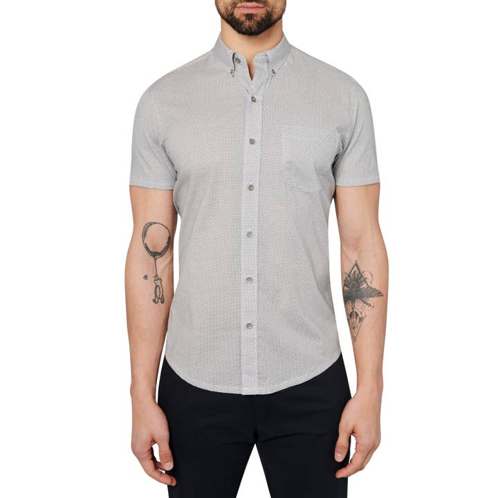 DOT GEO REWORKED SHORT SLEEVE SHIRT for wholesale by W.R.K