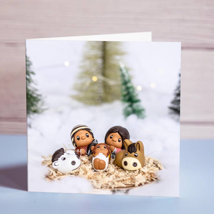 Biglietto natalizio «Presepe sulla neve» - 5116 per la vendita all'ingrosso da parte di FairMail