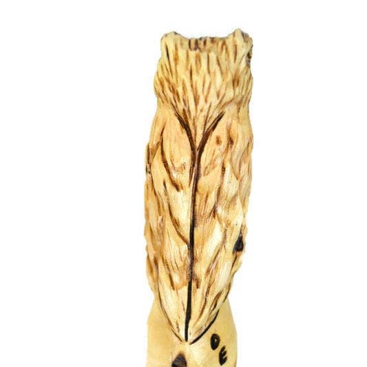 Creation Carvings LLC - Wholesale Fitness Equipment - Walking Stick with Owl Carving in Hardwood, Strong Kiln Dried Hiking Staff by Creation Carvings
