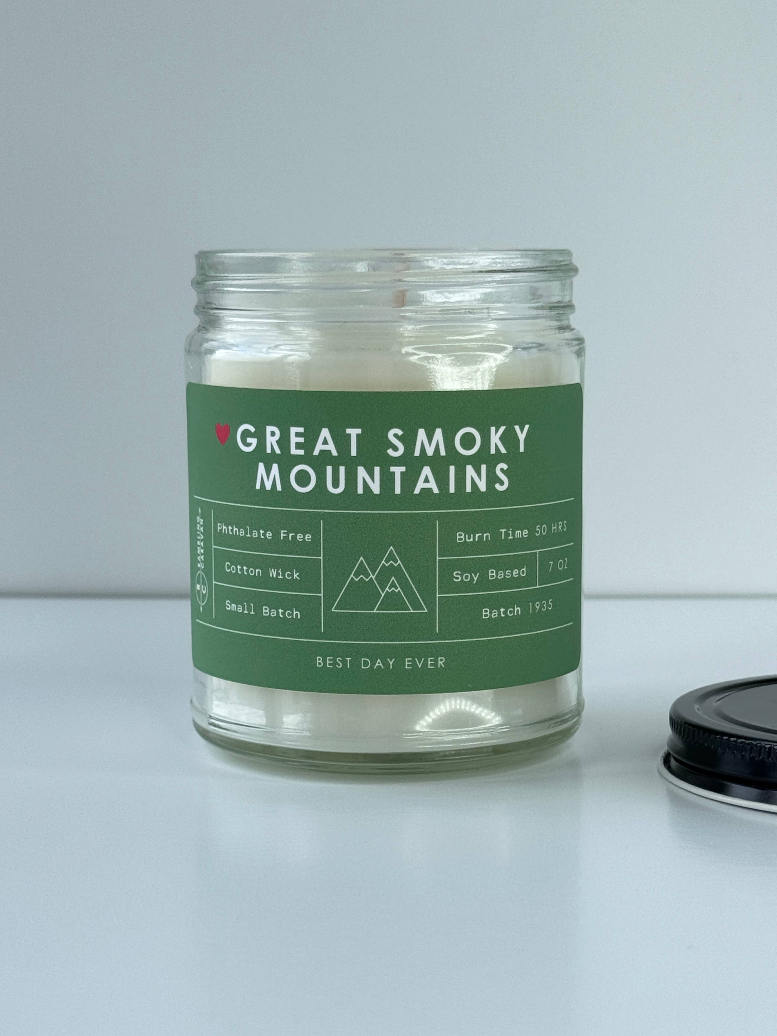 Rambling Caravan - Wholesale Jar/Filled Candle - Great Smoky Mountains National Park Candle3