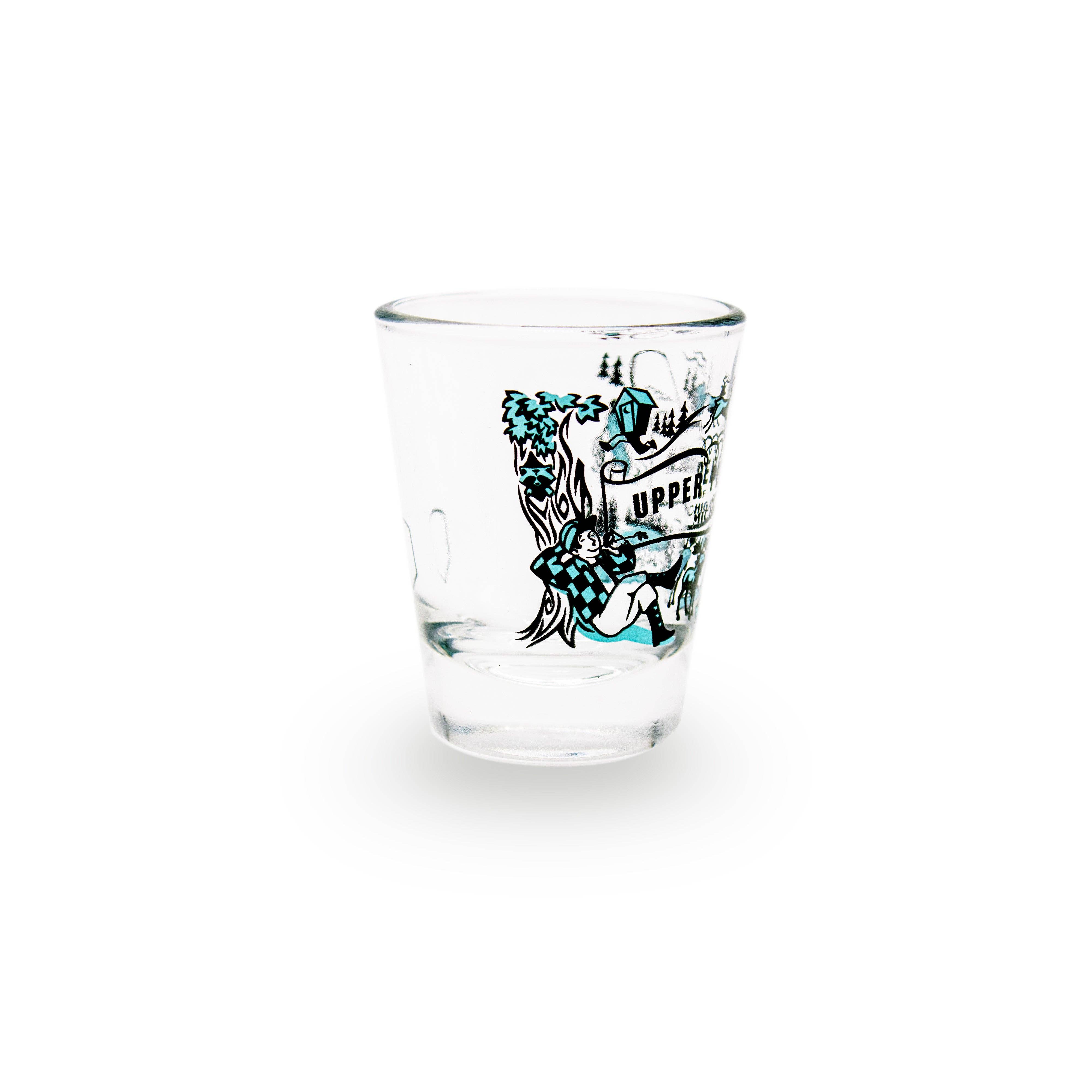 Peninsulas - Wholesale Shot Glass - Upper Peninsula Shot Glass1