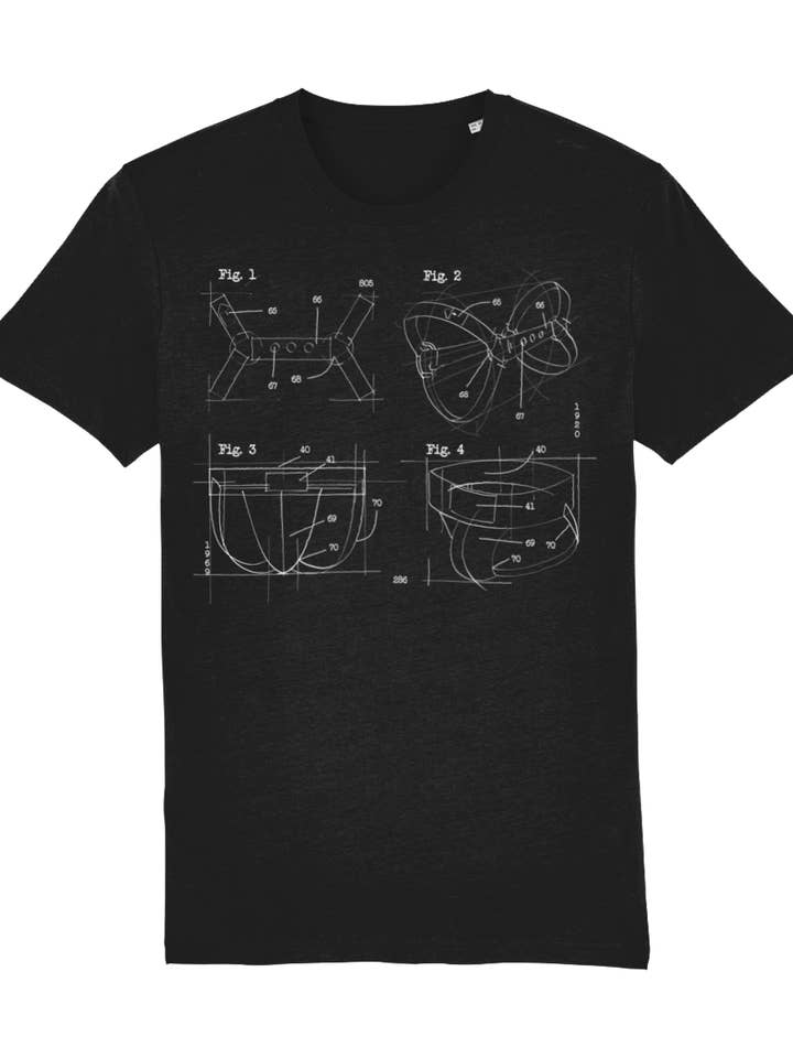 Teknisk læder økologisk bomuld T-shirt for engroshandel hos Unapologaytic