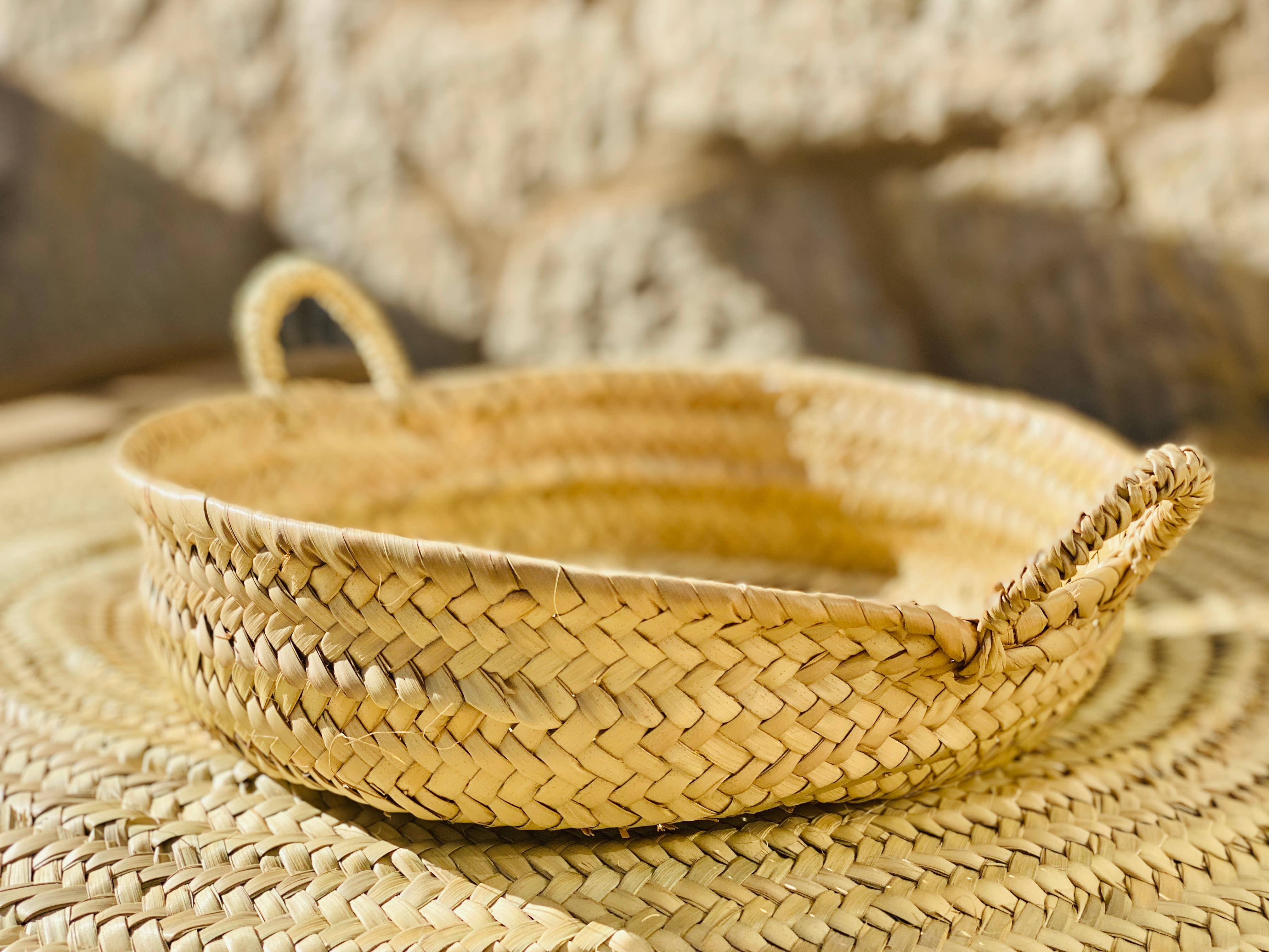 Maya Mallorca - Wholesale Decorative Tray - PALMA TRAY PITA HANDLE11