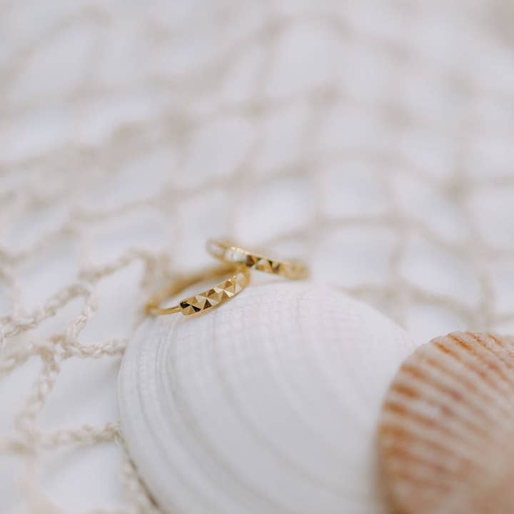 Mauve Jewelry Co. - Vendita all'ingrosso Orecchini a cerchio - Sydney Hammered Hoops