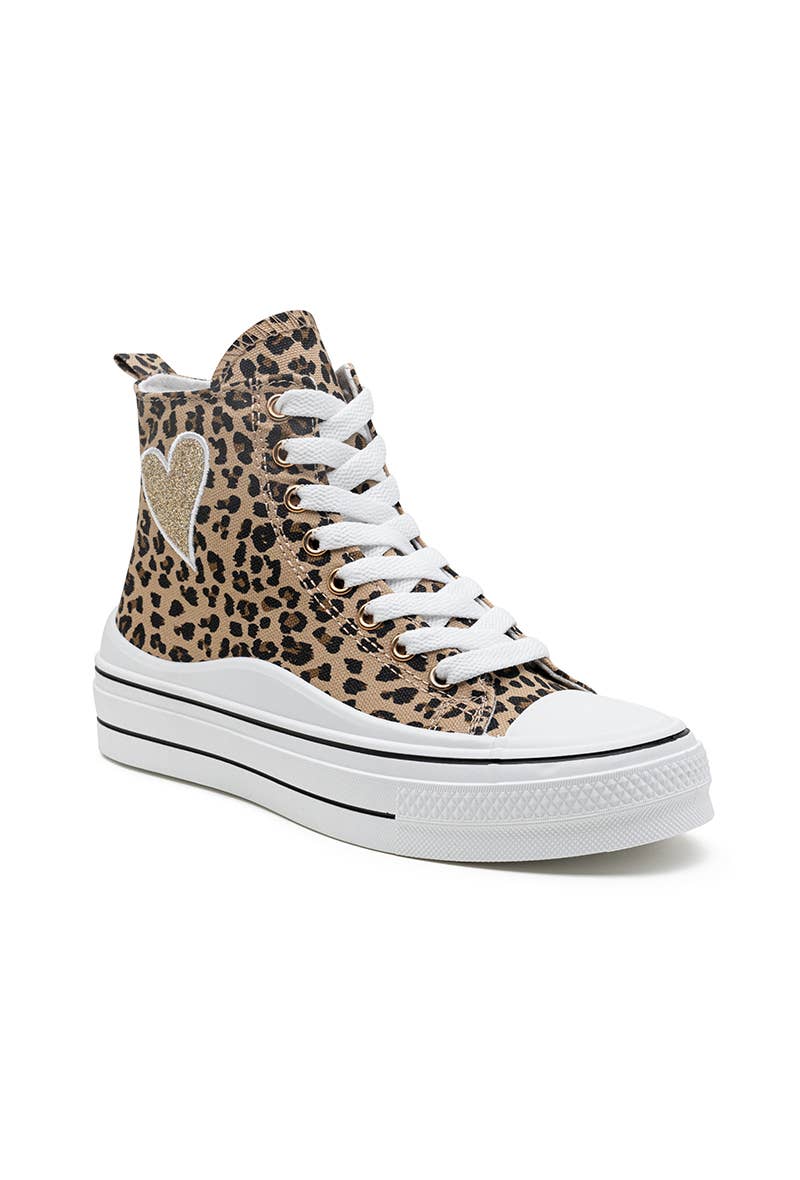 LADY GLORY - Wholesale Lifestyle Sneakers - Women's - High-top sneakers with heart1