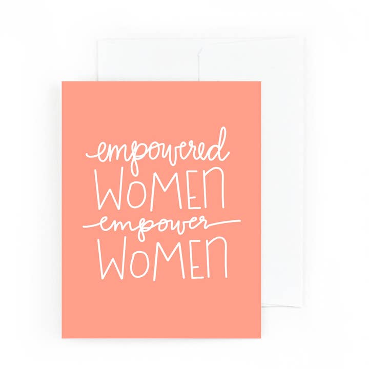 Femmes autonomes, émancipation des femmes, carte de voeux pour la vente par Pretty Peacock Paperie - Women's Empowerment