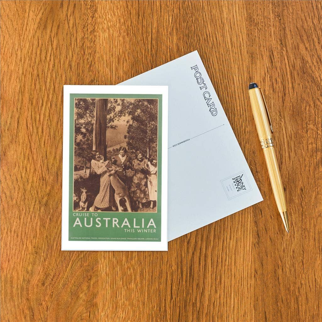 Found Image Press - Wholesale Postcard - Postcard TR-479 Australia Travel Poster1