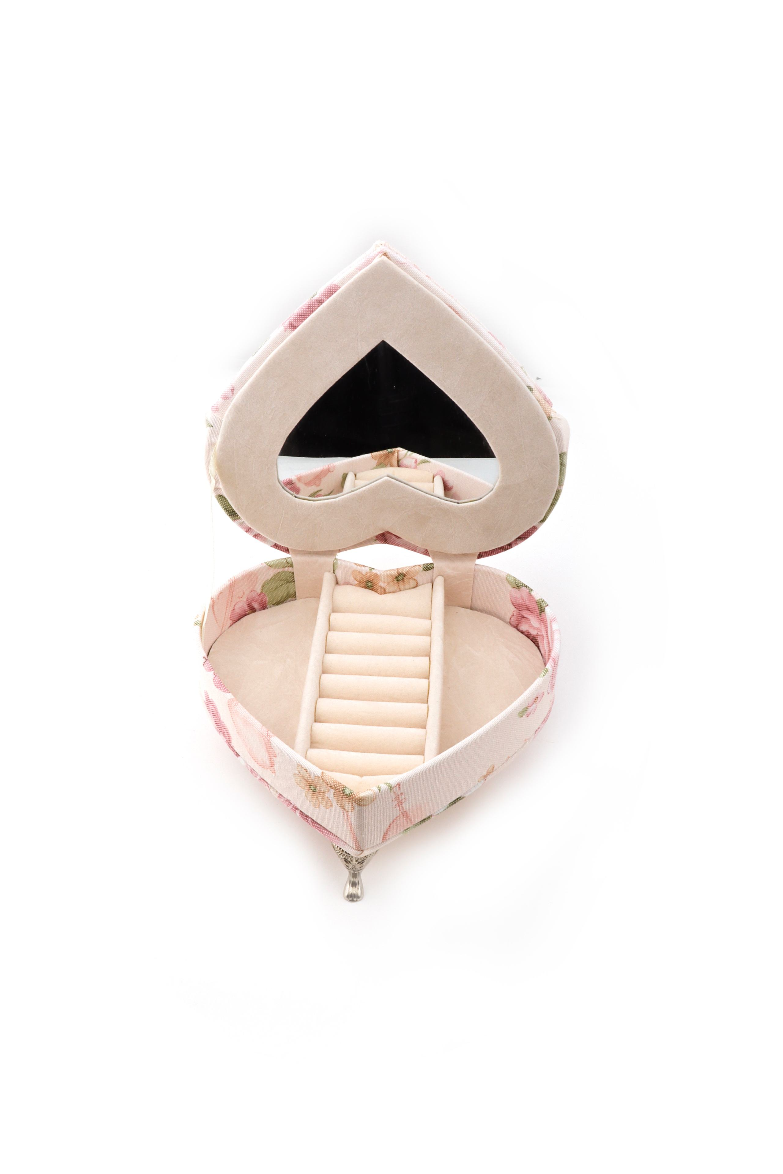 Domoflor s.l - Wholesale Jewelry Box/Organizer - Heart-Shaped Floral Sofa Jewelry Box1