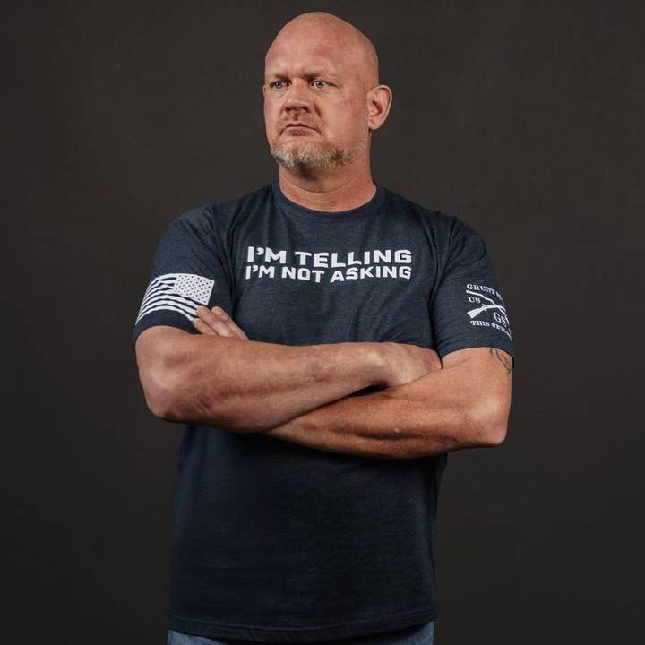 Grunt Style - Wholesale Screen Printed T-Shirt - Men's - I'm Not Asking T-Shirt - Midnight Navy4