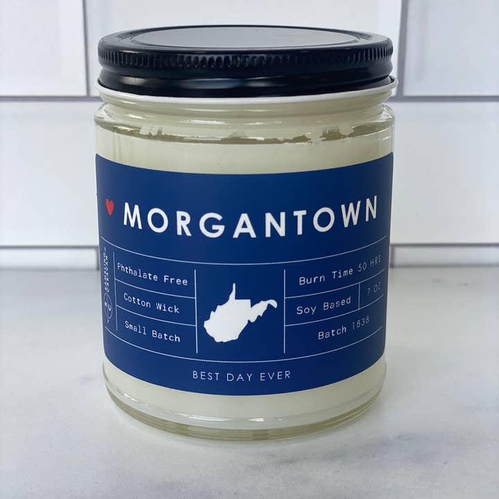 Classic Blue Morgantown, WV Candle for wholesale on Faire