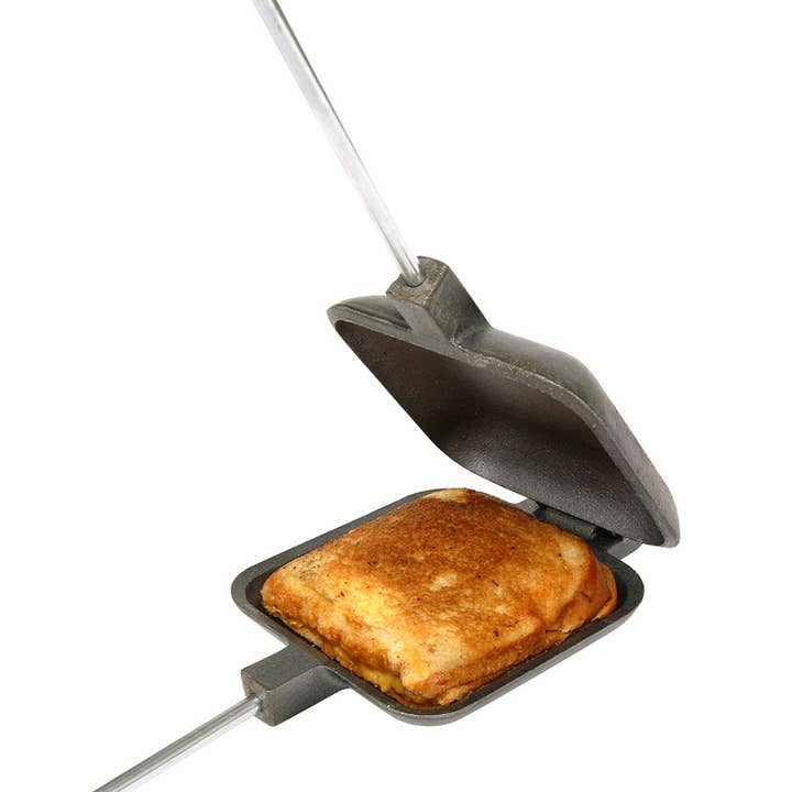 Rome Outdoor Cookware - Wholesale Kitchen Appliance - Square Jaffle Iron - Cast Iron by Rome #1105