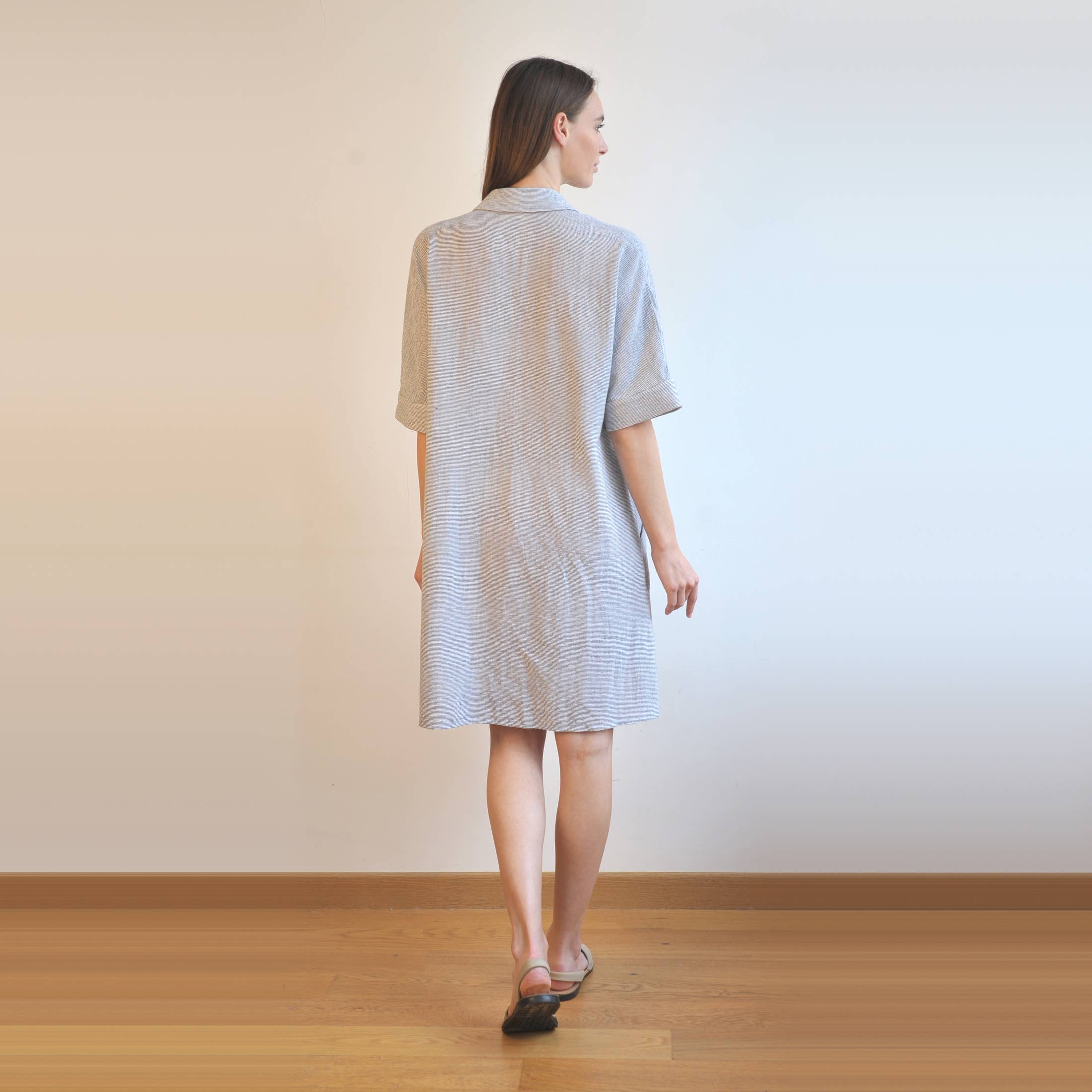 loom.ist – Vestido - Mulher por atacado – Vestido Camisa Mini Sile10