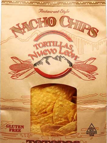 CHIPS TORTILLA PAPER BAG 397GR - NUEVO LEON for wholesale by Hudson Meat Company