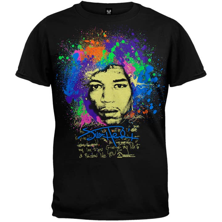 Jimi Hendrix - Rainbow Men's T Shirt for wholesale by Official Store