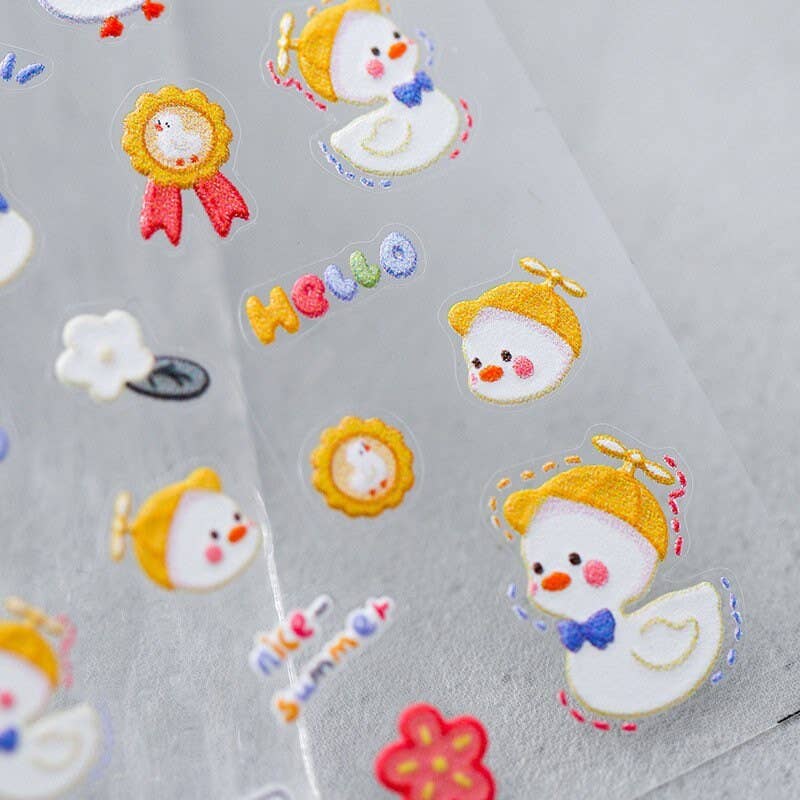 LULUFUNSTUDIO - Wholesale Nail art/sticker - Hallo Claws | Kawaii Eend Nagel Deco Sticker3