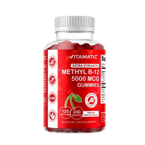Vitamatic Extra Strength Vitamin B12 5000 mcg (Methyl B12) for wholesale by Vitamatic