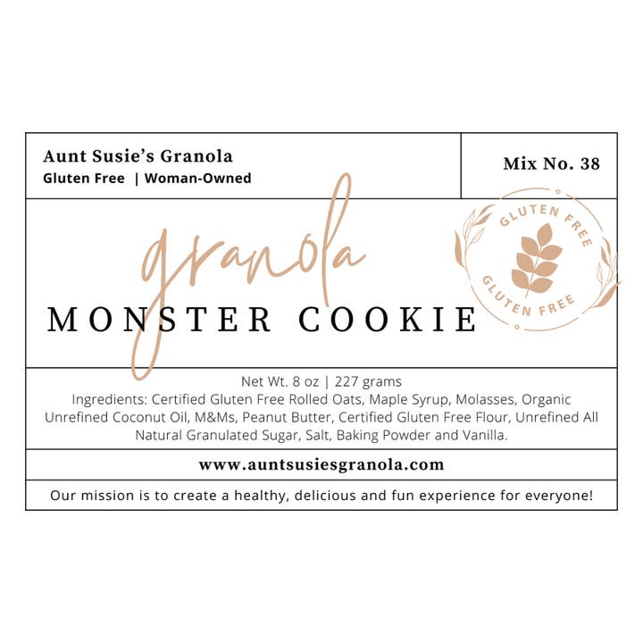 Aunt Susie's Granola - Wholesale Granola - Monster Cookie Granola