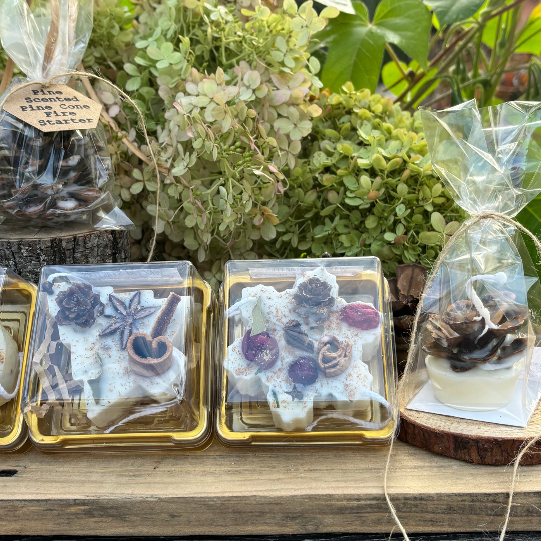 Mana Market Co. - Wholesale Lighter - Snowflake Fire Starter Scented Sachet & Wax Melt11