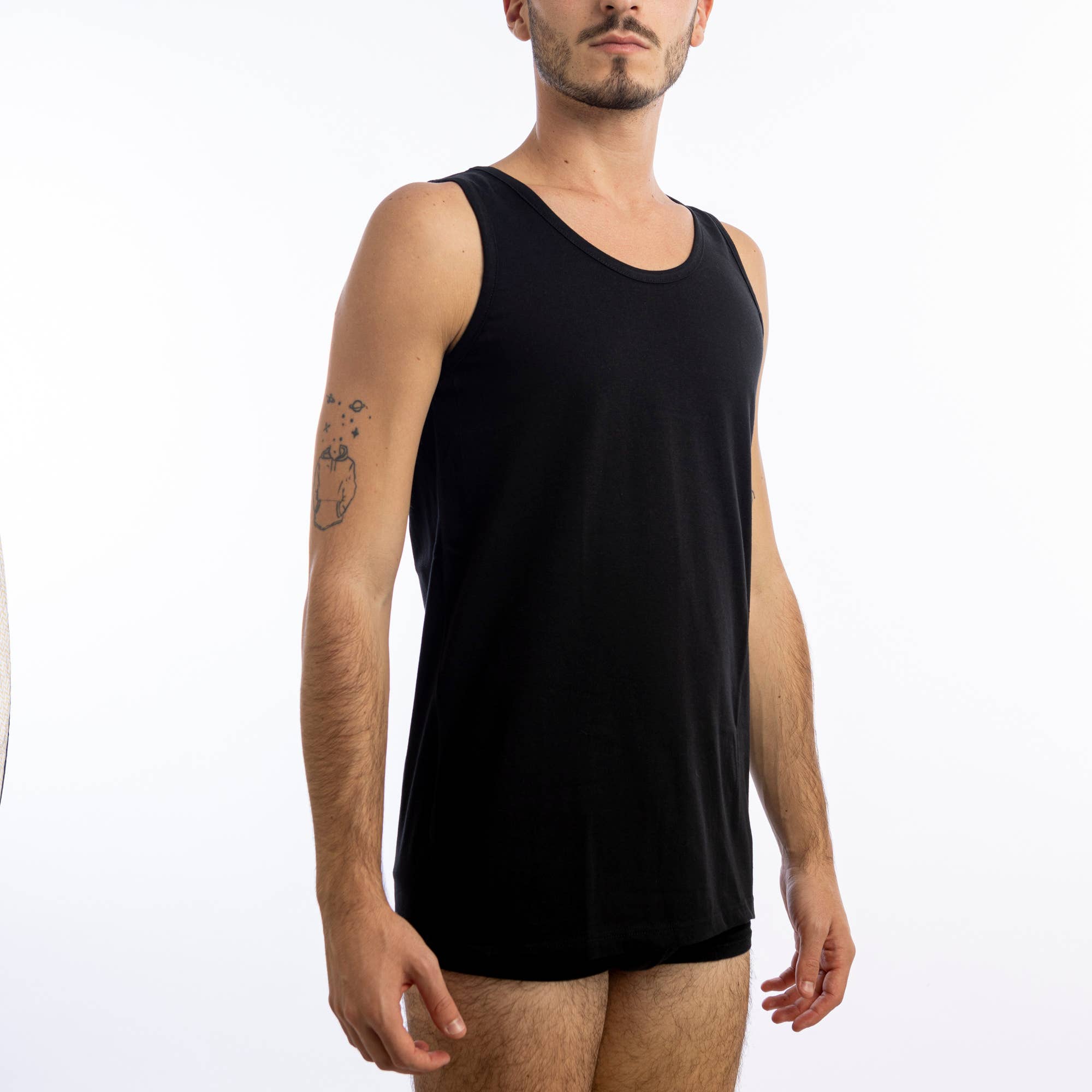 GIEMMETI - Wholesale Tank Top - Men's - Men's wide-shoulder tank top in 100% cotton Jersey Made Italy2