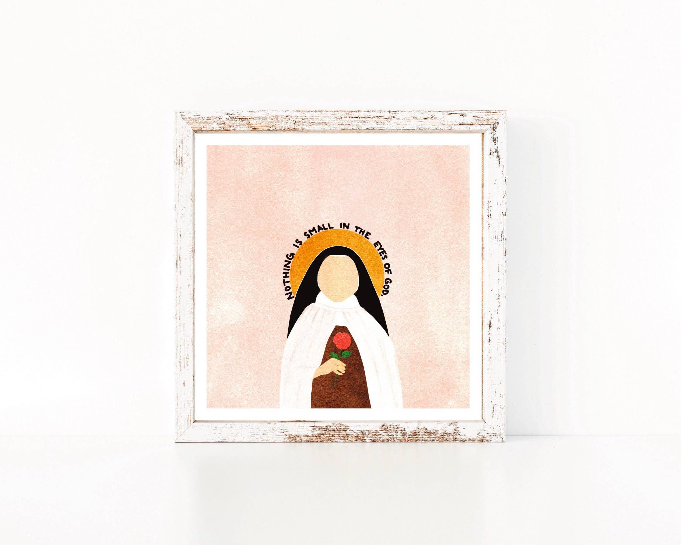 Small Things Print Co. - Wholesale Art Print - St. Therese of Lisieux Print, 6x6 in, St. Therese of Lisieux2