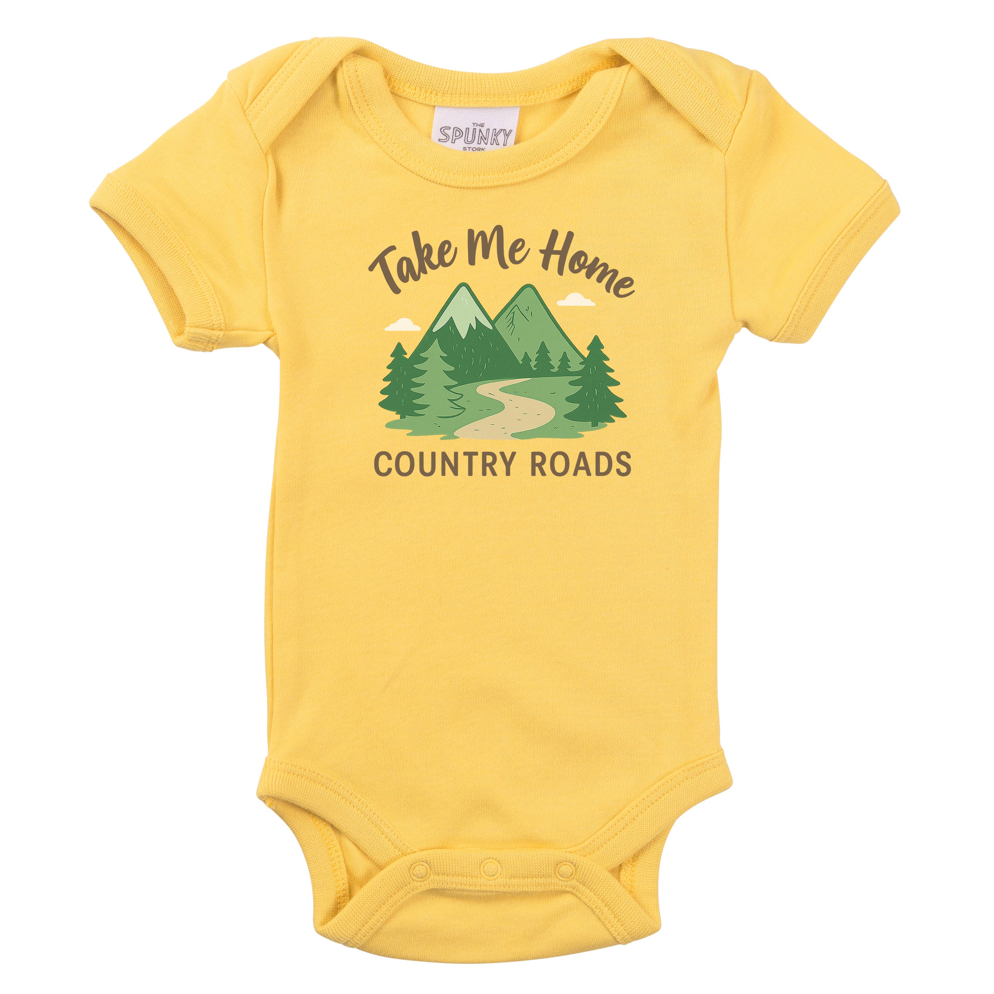 Spunky Stork - Wholesale Bodysuit (Non-Footed) - Baby - Country Roads Organic Baby Bodysuit Toddler Kids Tee Shirt11