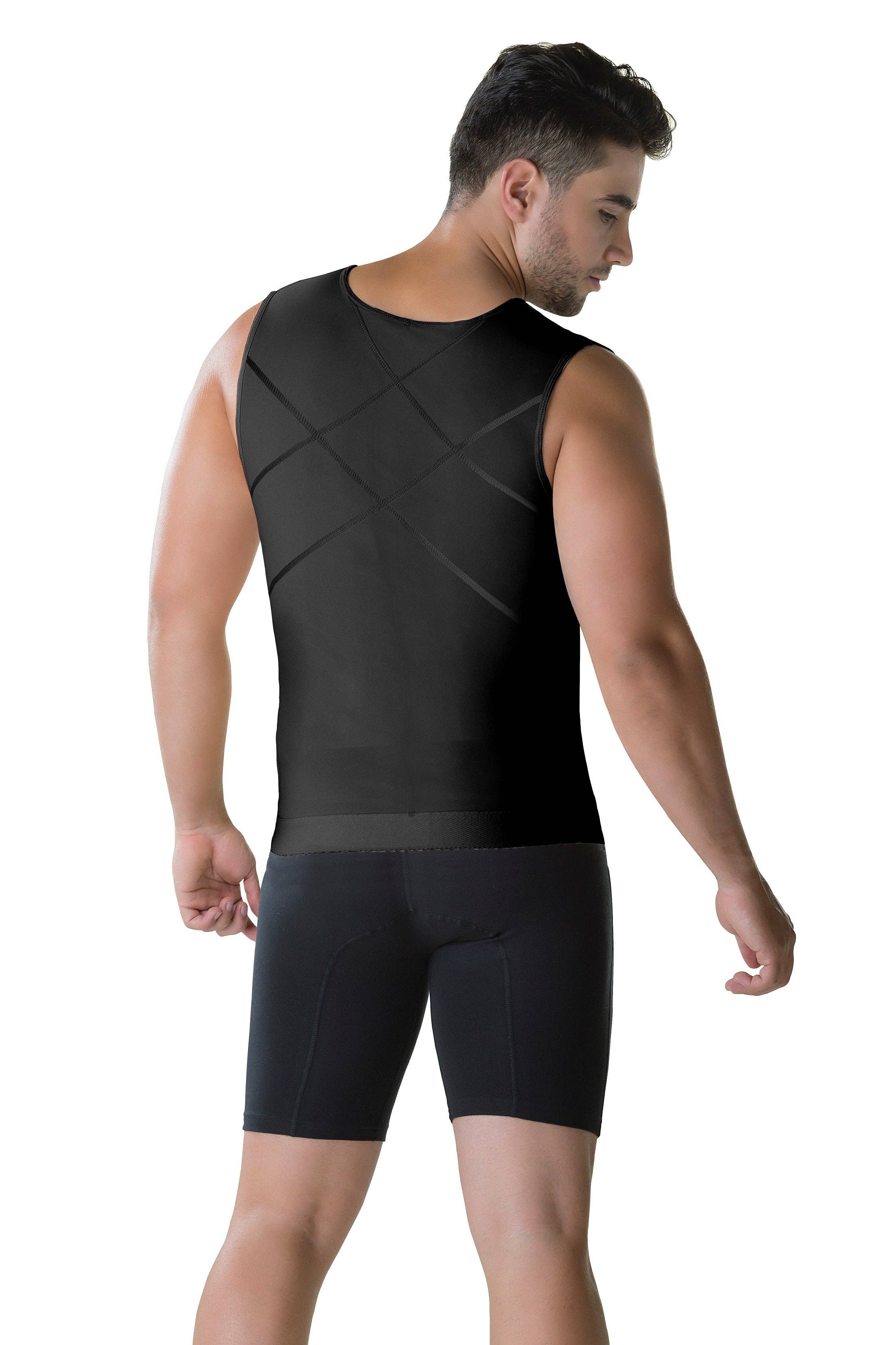 Perfect Shape - Wholesale Athletic Top - Men's - 505 Mens Slimming Body Shaper Vest with Zipper2
