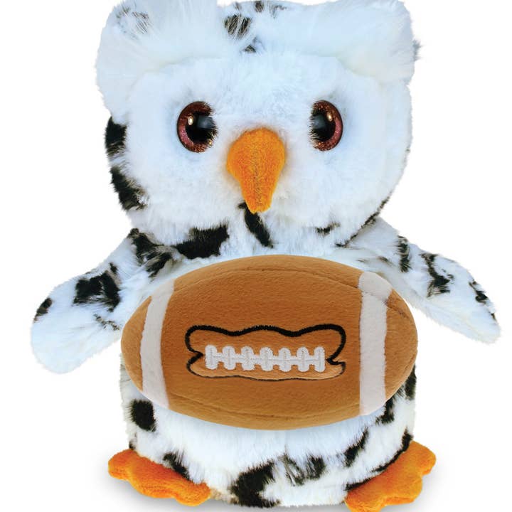 Cota Global - Wholesale Stuffed/Plush Toy - Kids & Baby - SUPER SOFT PLUSH - WHITE OWL WITH FOOTBALL PLUSH0