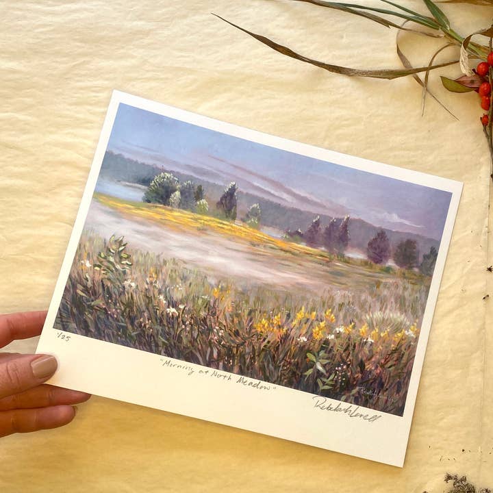 Rebekah Lowell Creative Studio - Wholesale Art Print - "Morning at North Meadow" Brush with Nature Art Print4