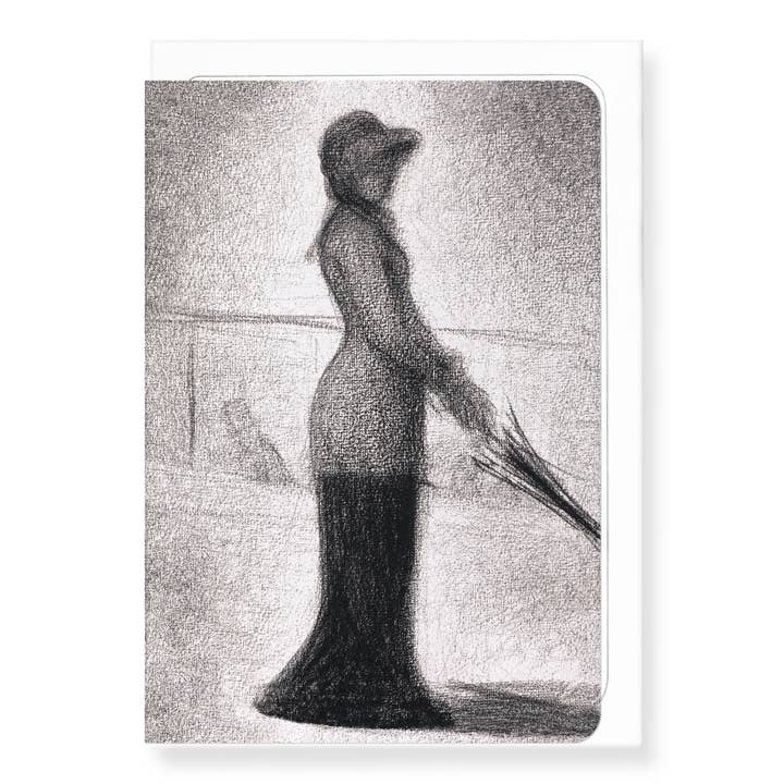 WOMAN WITH AN UMBRELLA (1884-1886): Painting Greeting Card for wholesale by Ezen Trade