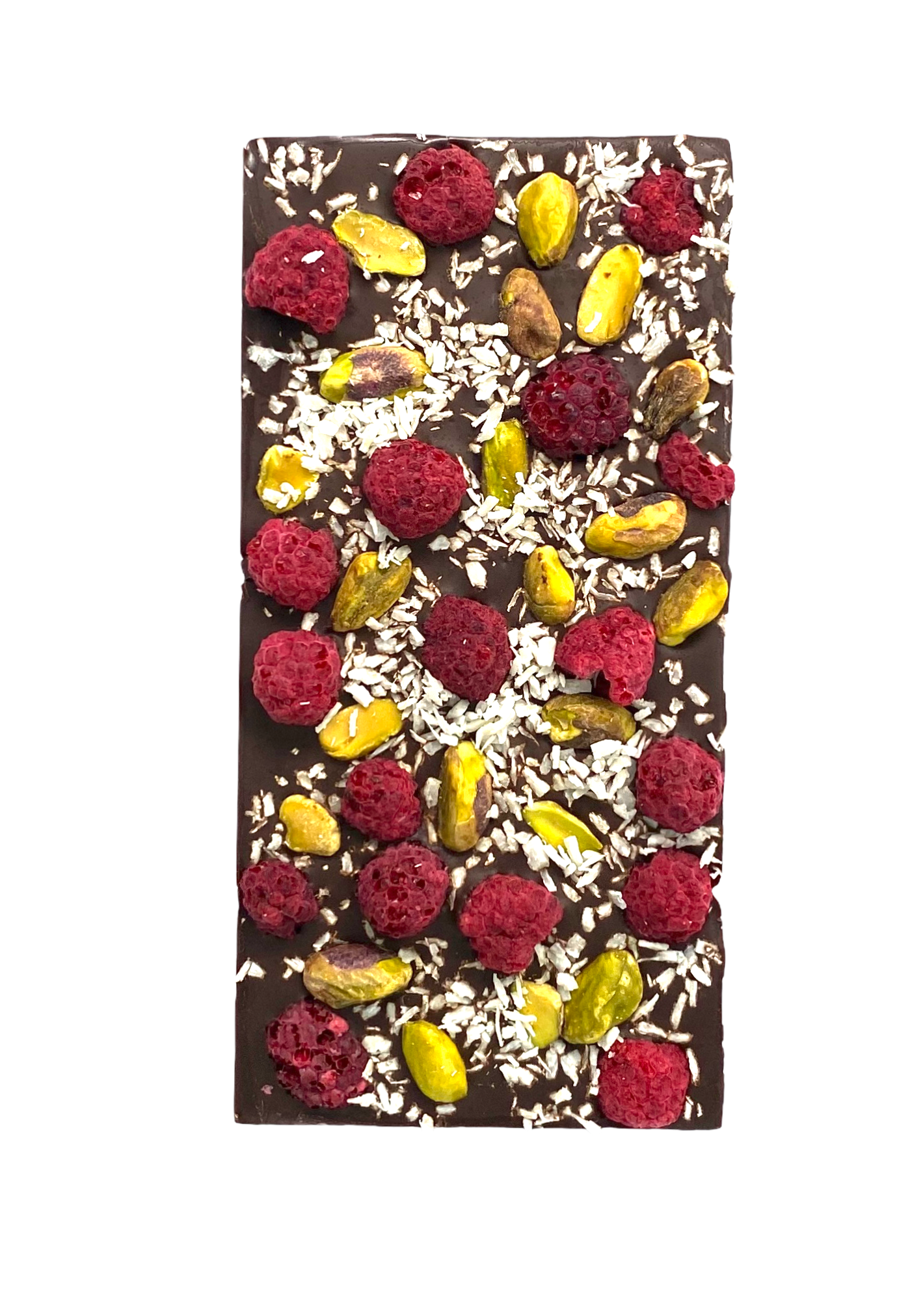 CELIA CHOCOLATIER - Wholesale Chocolate Bar - 70% Dark Chocolate | Raspberry, Pistachio, Coconut 6