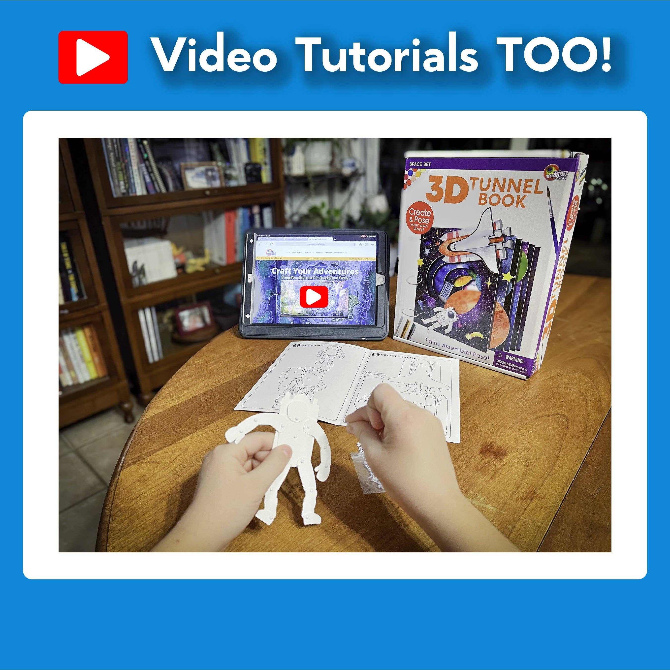 EyeConnect Crafts - Wholesale DIY Craft Kit - Kids - 3D Tunnel Book: OCEAN (Deluxe Size)11