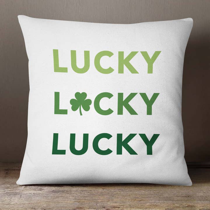 Housse de coussin Lucky <br>18 x 18 pour la vente par Lofty Living