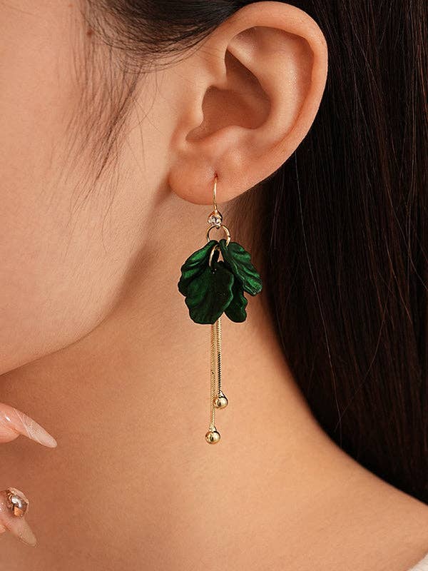 Flower Shape Tasseled Earrings Accessories for wholesale by VividLux