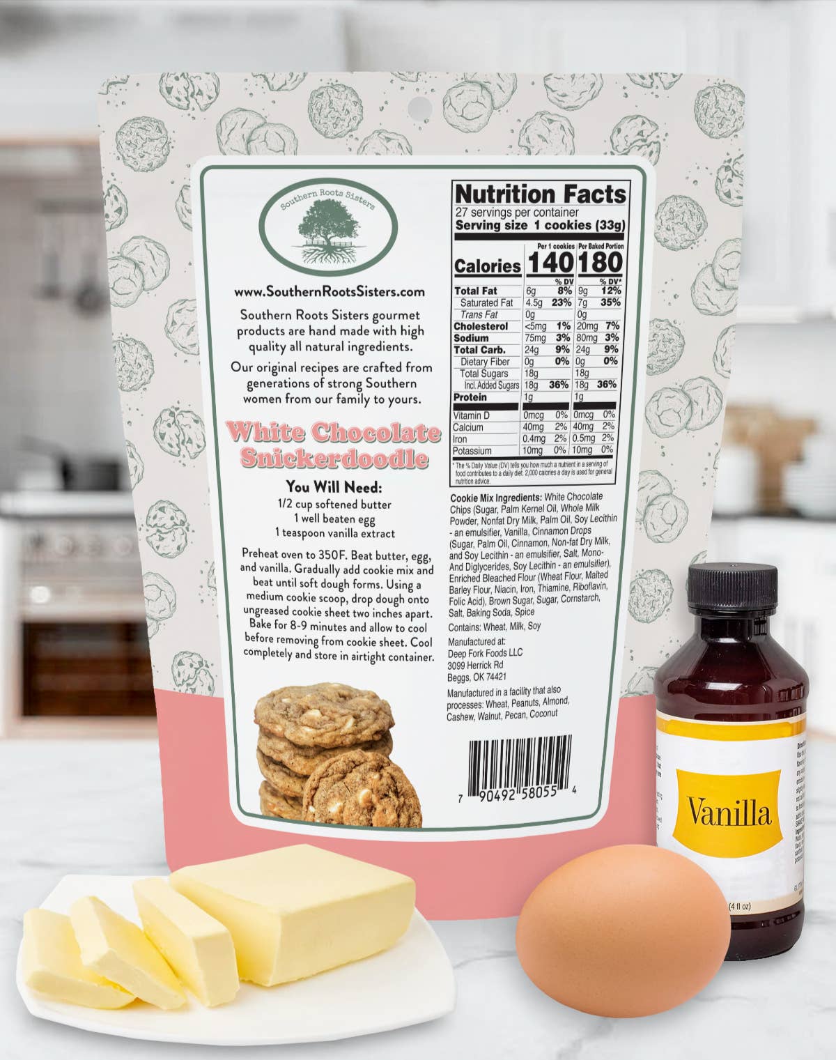 Southern Roots Sisters - Wholesale Cookie Mix - White Chocolate Snickerdoodle Cookie Mix3