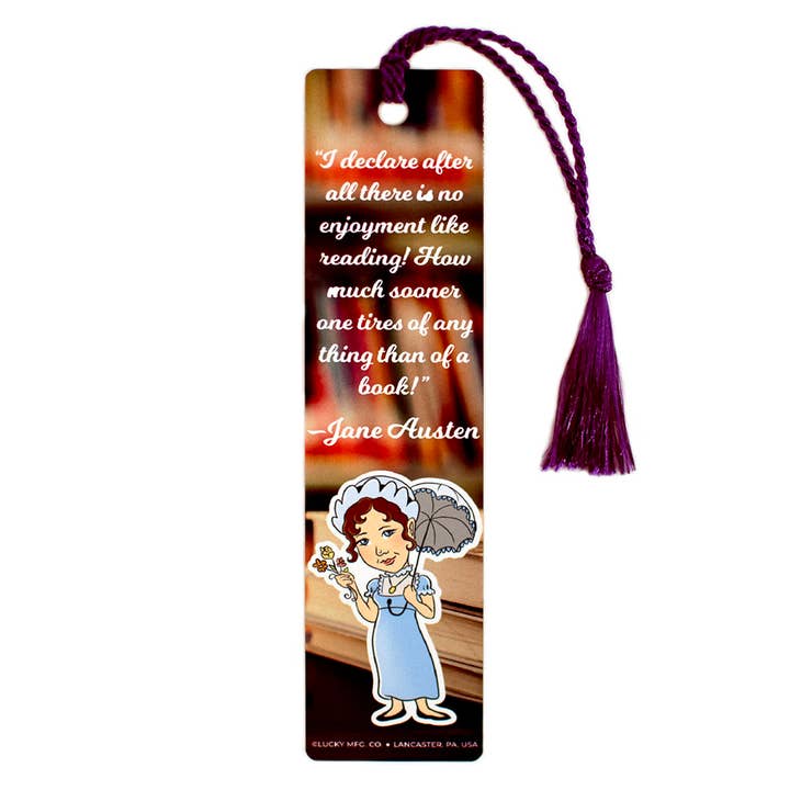 Lucky Mfg. Co. - Wholesale Bookmark - JANE AUSTIN BOOKMARK