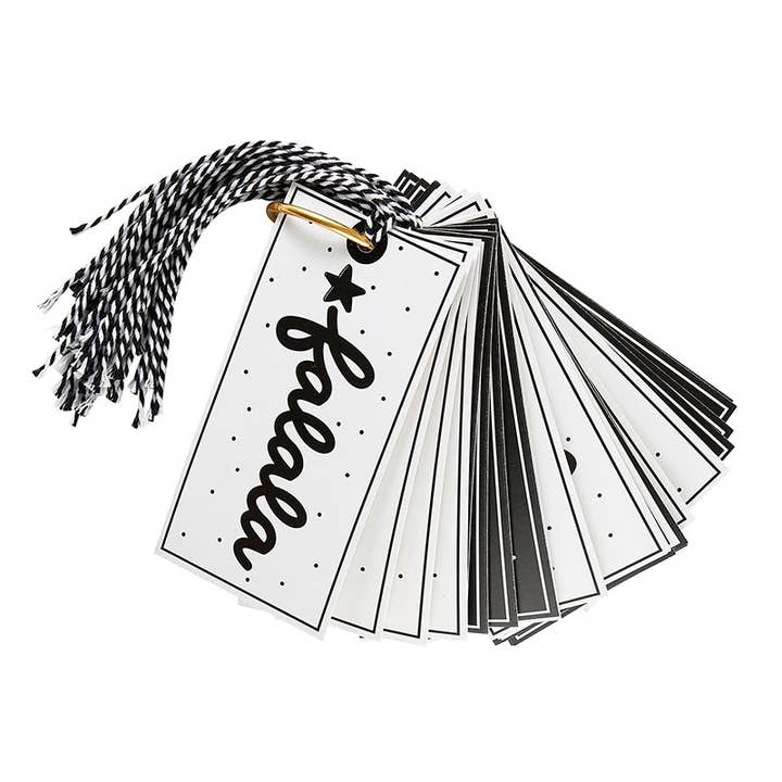 Gift Tags Book - Black/White Holiday for wholesale by Santa Barbara Design Studio by Creative Brands