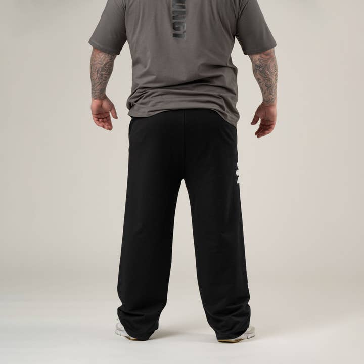 Astungt – wholesale Athletic tracksuit bottoms / joggers – Men's – Black Oversized Sweatpants
