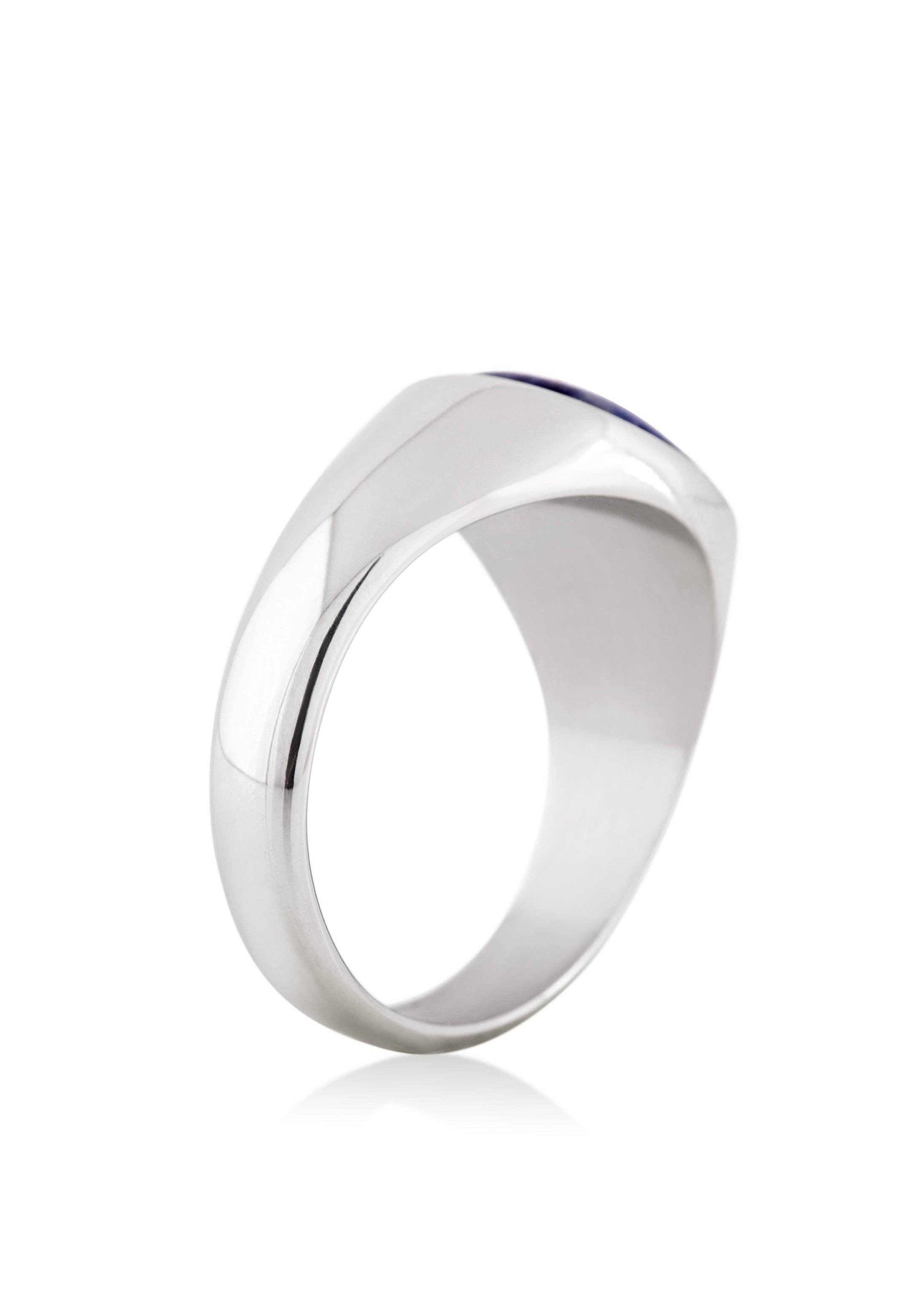 Blackskies - Wholesale Cocktail/Statement Ring - Coruscent Ring Silver-Sodalite2