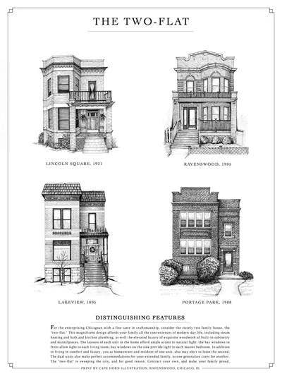 Wonder City Studio - Wholesale Art Print - The Two-Flat1