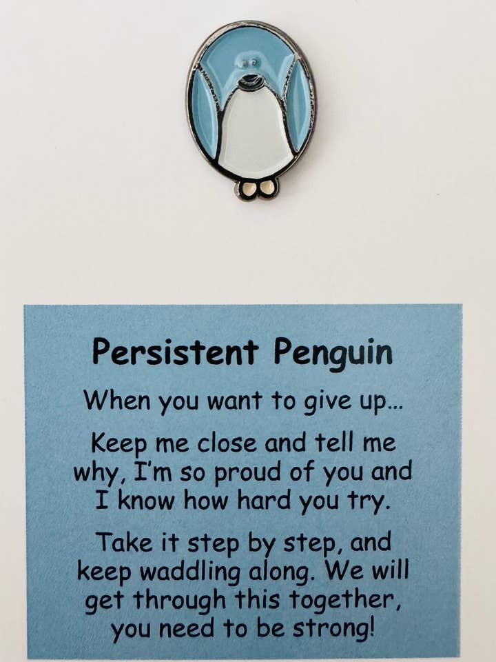 Persistent Penguin Pin for wholesale by Little Joys