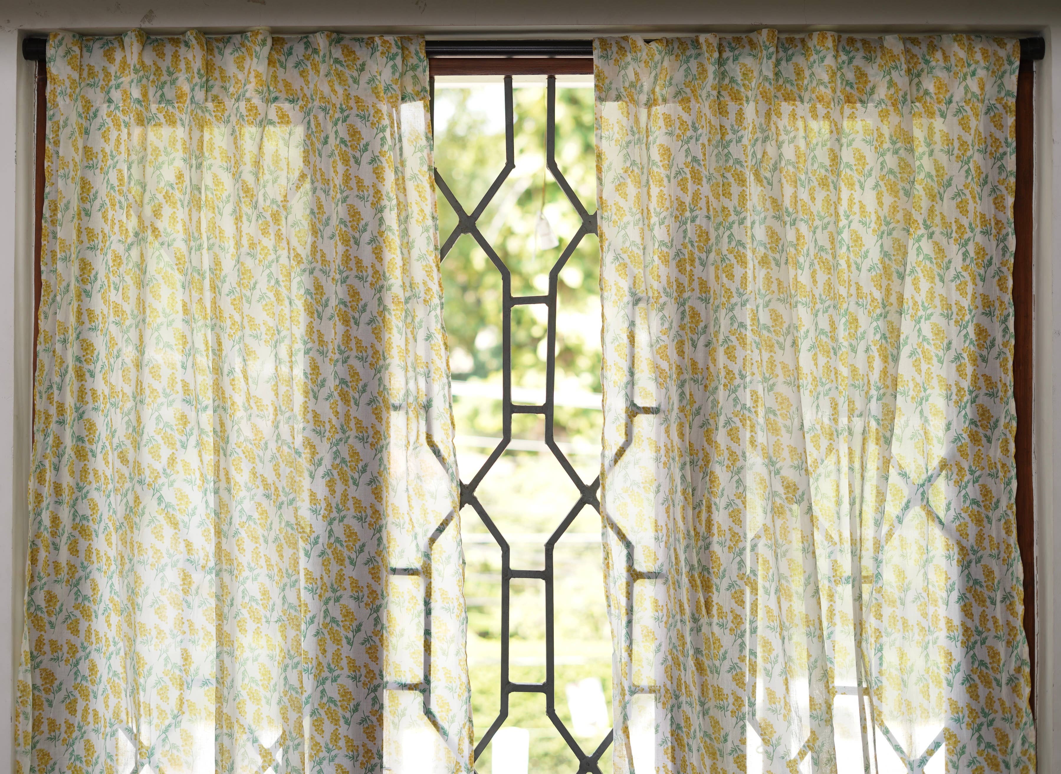 Annahmol - Wholesale Curtain - Vintage Inspired Botanical Sheer Curtains: Assorted Prints48